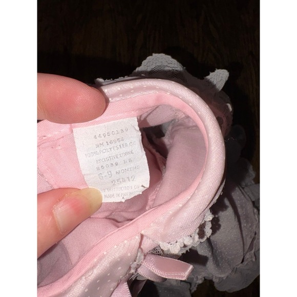 Vintage frilly lace infant dress pink 6/9 months - Picture 4 of 4